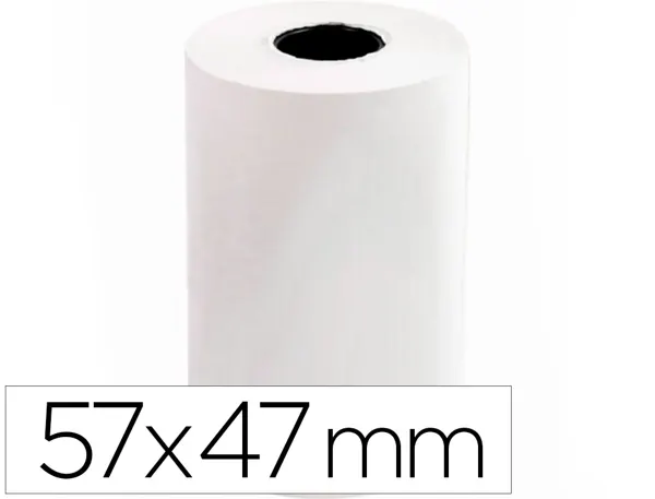 Bobine thermique q-connect 57mm largeur x 47mm diametre  55gr pour tpe sans bisphenol  a — Non classé