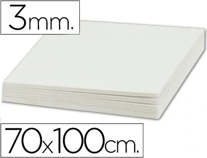 Carton entrecolle liderpapel 70x100cm epaisseur 3mm unicolore blanc — Non classé