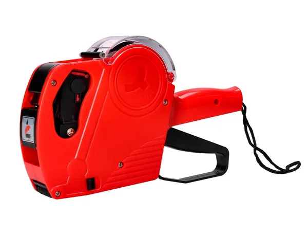 Pince à étiqueter q-connect 1 ligne 8 caractères 225x135x40mm 300g coloris rouge rouleau encreur non inclus — Non classé