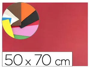 Plaque mousse liderpapel 50x70cm 60g/m2 épaisseur 1.5mm unicolore rouge — Non classé