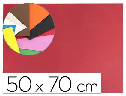 Plaque mousse liderpapel 50x70cm 60g/m2 épaisseur 1.5mm unicolore rouge — Non classé