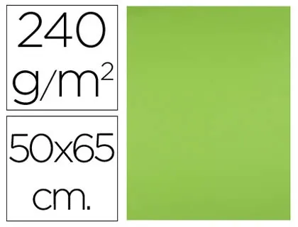 Papier cartonné liderpapel dessin travaux manuels 240g/m2 50x65cm unicolore vert herbe — Non classé