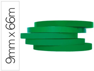 Ruban adhésif q-connect scelleuse sac 9mmx66m coloris vert — Non classé