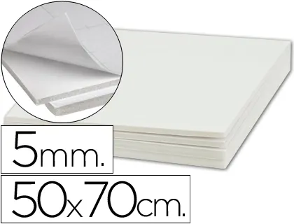 Carton entrecolle liderpapel adhesif 50x70cm epaisseur 5mm unicolore blanc — Non classé