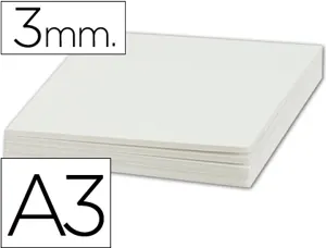 Carton entrecolle liderpapel a3 epaisseur 3mm unicolore    blanc — Non classé