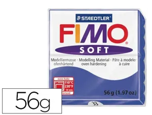 Pâte à modeler fimo soft coloris bleu brillant pain 57g — Non classé
