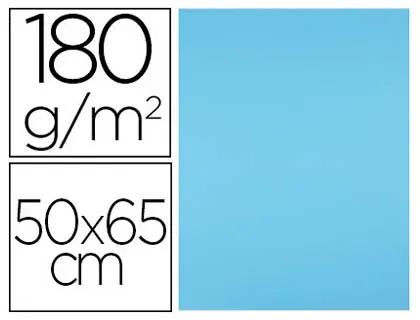 Papier cartonne liderpapel 50x65cm 180gr coloris bleu ciel paquet 25 feuilles — Non classé