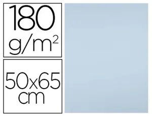 Papier cartonne liderpapel 50x65cm 180gr coloris bleu    paquet 25 feuilles — Non classé