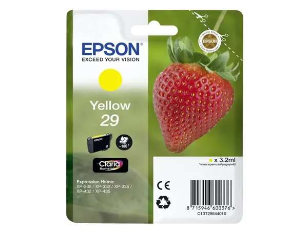 EPSON 4LB Singlepack Yellow 29 Claria Home Ink — Cartouches & toners — vue 3