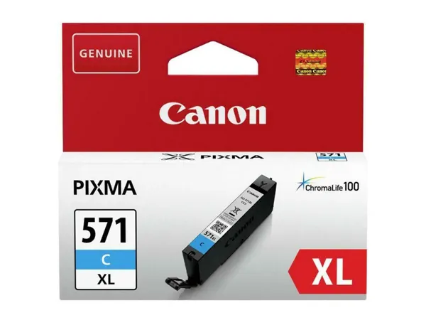 Canon 571XL cartouche jet d'encre cyan haute capacité authentique (CLI571C XL) — Cartouches & toners — vue 3