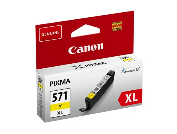 Canon 571XL cartouche jet d'encre jaune haute capacité authentique (CLI571Y XL) — Cartouches & toners — vue 3