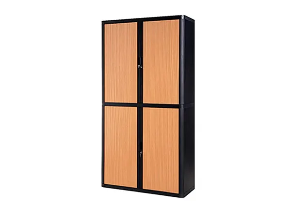 PAPERFLOW Armoire à rideau easyOffice, 4 étagères — Aménagement d'espace — vue 3