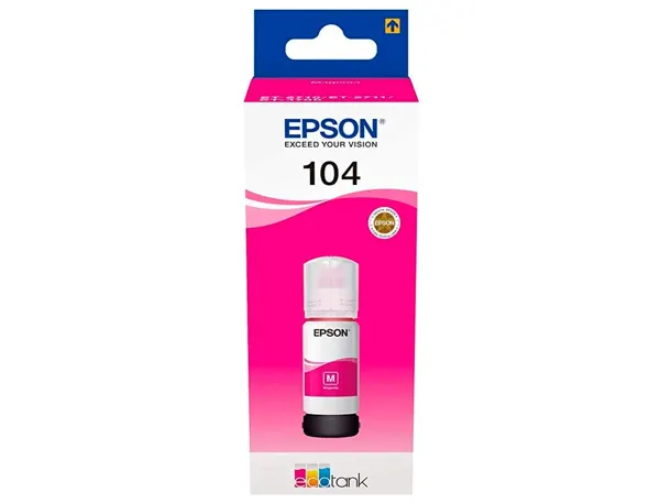 EPSON 1LB 104 EcoTank Magenta ink bottle — Cartouches & toners — vue 3