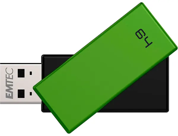 Cle Usb Emtec 2.0 C350 Brick Pivotante 64 gb Vitesse Lecture 15 mbs Ecriture Mb/S Coloris Vert — Informatique &… — vue 6