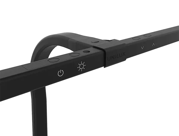 UNiLUX Lampe de bureau à LED STRATA, pied de serrage, noir — Aménagement d'espace — vue 8
