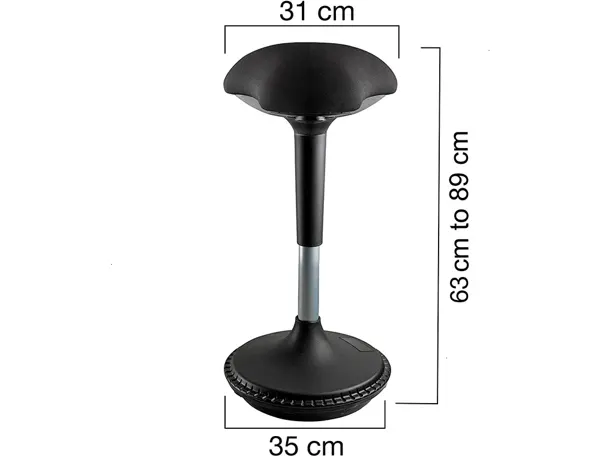 UNiLUX Tabouret MOOVE, noir — Aménagement d'espace — vue 3
