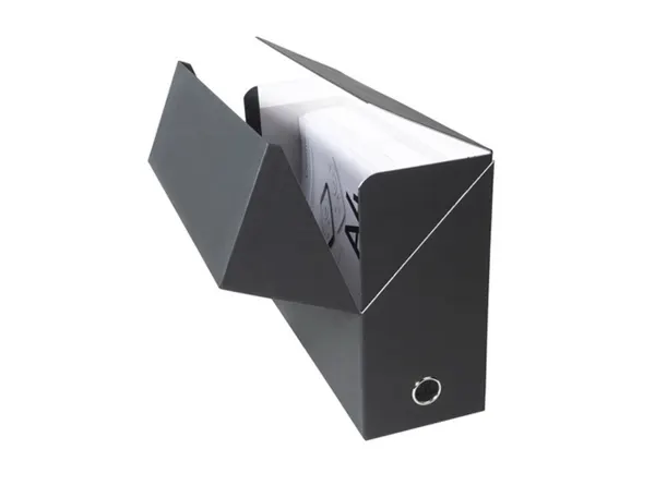 EXACOMPTA Boîte transfert papier toilé, A4, noir — Classement & archivage — vue 4
