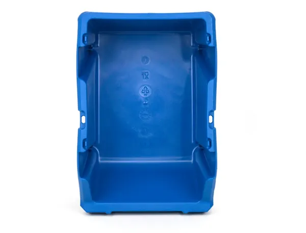 Bac A Bec Viso Polypropylene Empilable Resistant Grande Ouverture Porte-Etiquette 33,5x21,5x15 cm 10l Bleu —… — vue 4