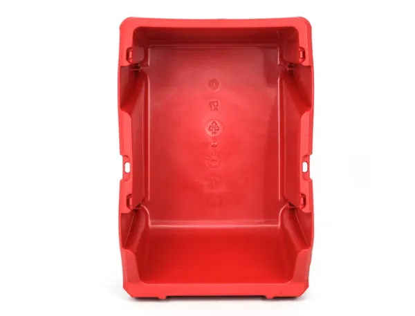 Bac A Bec Viso Polypropylene Empilable Resistant Grande Ouverture Porte-Etiquete 15,7x10,1x7cm Rouge — Services… — vue 4