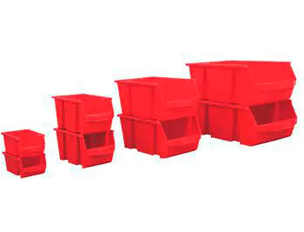 Bac A Bec Viso Polypropylene Empilable Resistant Grande Ouverture Porte-Etiquete 15,7x10,1x7cm Rouge — Services… — vue 6