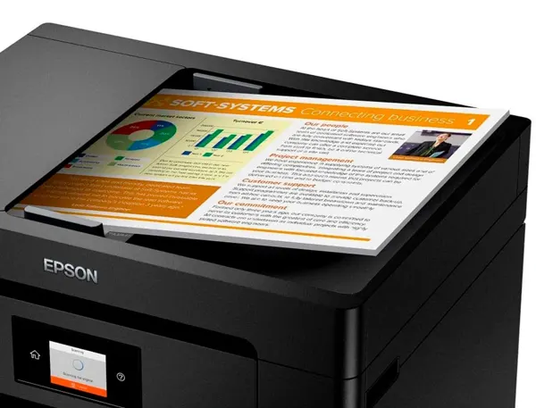 EPSON WorkForce WF-7830DTWF MFP colour ink-jet A3 297x420mm A3 25ppm print 500 sheets USB 2.0 LAN Wi-Fi —… — vue 4