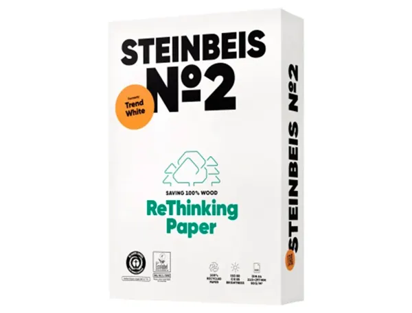 Papier Steinbeis Recycle Multifonction N 2- 80 Gr A4 Blanc — Papier, cahier & courrier
