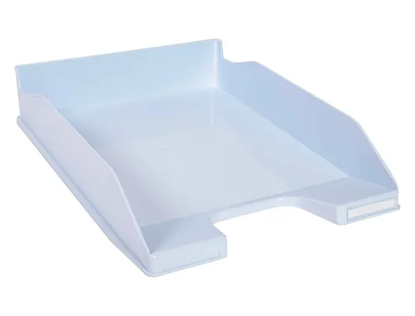 Corbeille A Courrier Exacompta Combo Midi Pour Documents A4 Bleu Pastel Glossy — EQUIPEMENT CLASSE ET BUREAU — vue 3