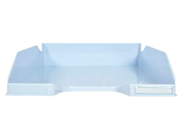 Corbeille A Courrier Exacompta Combo Midi Pour Documents A4 Bleu Pastel Glossy — EQUIPEMENT CLASSE ET BUREAU — vue 4