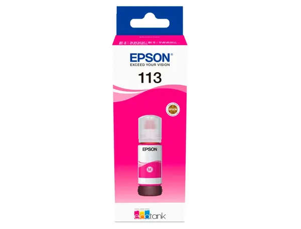 EPSON 2LB 113 EcoTank Pigment Magenta ink bottle — Cartouches & toners — vue 3