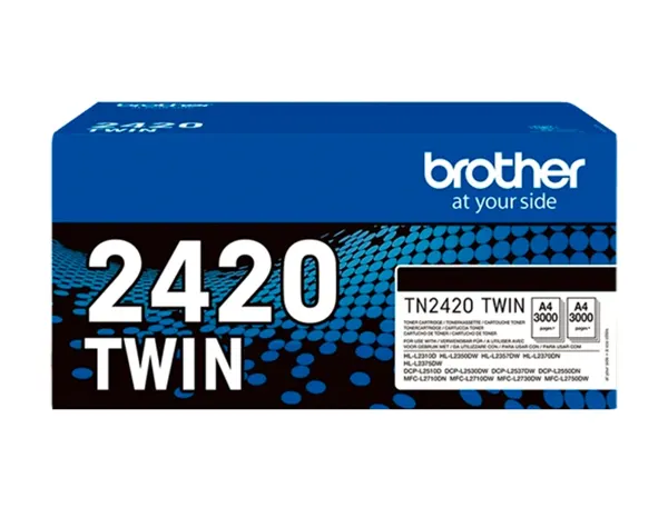 BROTHER TN2420 TWIN-pack black toners BK 3000pages/cartridge — Cartouches & toners — vue 3