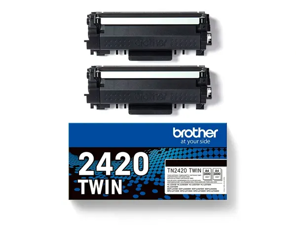 BROTHER TN2420 TWIN-pack black toners BK 3000pages/cartridge — Cartouches & toners — vue 5