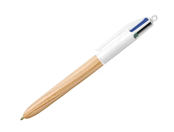 Stylo-Bille Bic 4 Couleurs Wood Pointe Moyenne 1mm Boite 12 Unites — Fournitures — vue 3