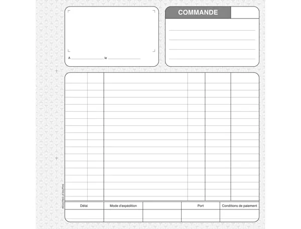 LE DAUPHIN Manifold "Commandes", 210 x 210 mm, dupli — Papier, cahier & courrier — vue 3