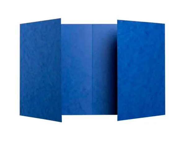 Protege-Cahier Exacompta Carte Lustree 225 gr 17x22 cm Coloris Bleu Lot 10 Unites — Fournitures — vue 3