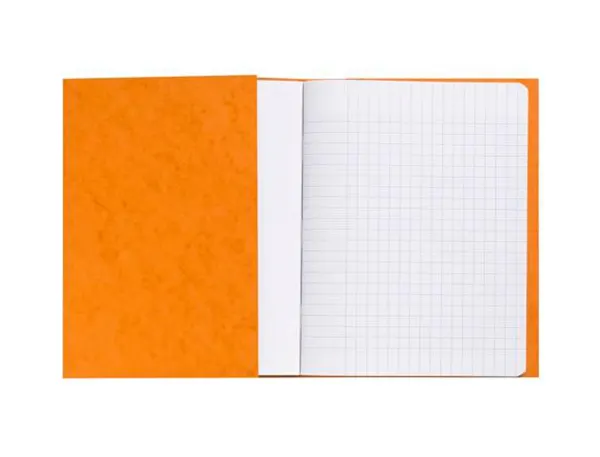 Protege-Cahier Exacompta Carte Lustree 225 gr 17x22 cm Coloris Orange Lot 10 Unites — Fournitures — vue 4