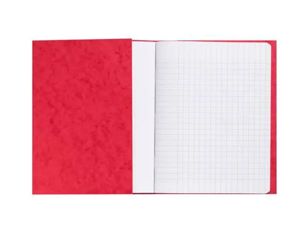 Protege-Cahier Exacompta Carte Lustree 225 gr 17x22 cm Coloris Rouge Lot 10 Unites — Fournitures — vue 4