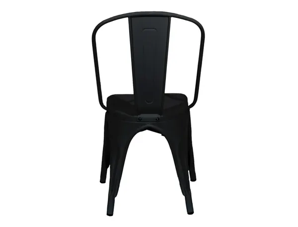 PAPERFLOW Chaise visiteur d'extérieur URBAN, set de 2, noir — Meubles extérieur — vue 3