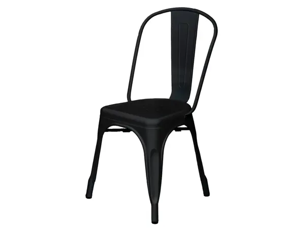 PAPERFLOW Chaise visiteur d'extérieur URBAN, set de 2, noir — Meubles extérieur — vue 4