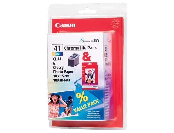 CANON 1LB CL-41 ink cartridge tri-colour standard capacity 12ml 265 pages 1-pack — Cartouches & toners — vue 3