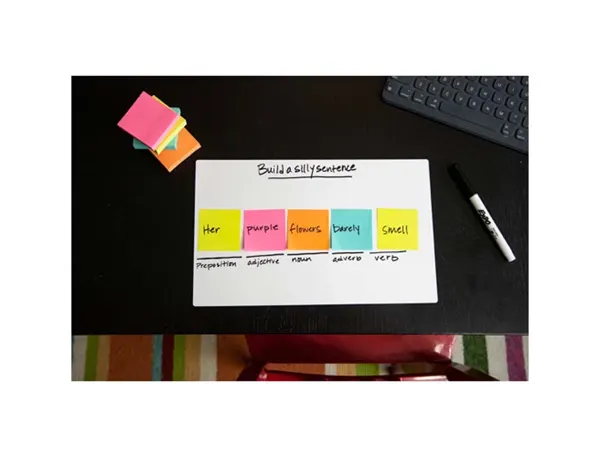 Post-it Bloc-note cube notes, 76 x 76 mm, bleu — Fournitures — vue 3