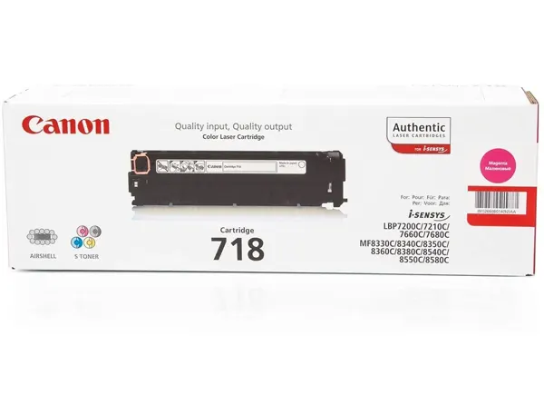 CANON 718 cartouche de toner magenta capacité standard 2.900 pages pack de 1 — Cartouches & toners — vue 3