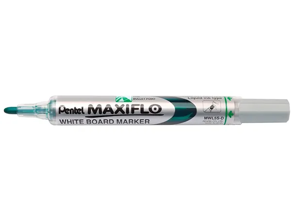 Pentel Marqueur pour tableau blanc MAXIFLO MWL 5S, vert — Fournitures — vue 3