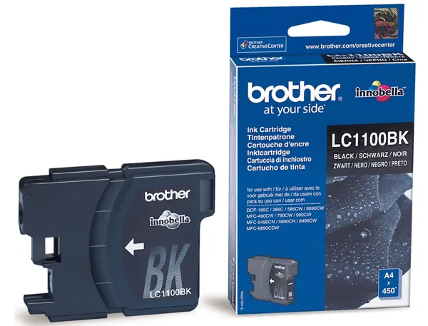 BROTHER LC-1100 cartouche d encre noir capacité standard 9.5ml 450 pages pack de 1 — Cartouches & toners — vue 3