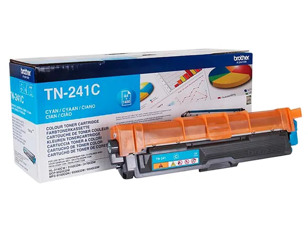 BROTHER TN241C HL-3140CW/3150CDW/3170CDW cartouche de toner cyan capacité standard 1.400 pages pack de 1 —… — vue 3