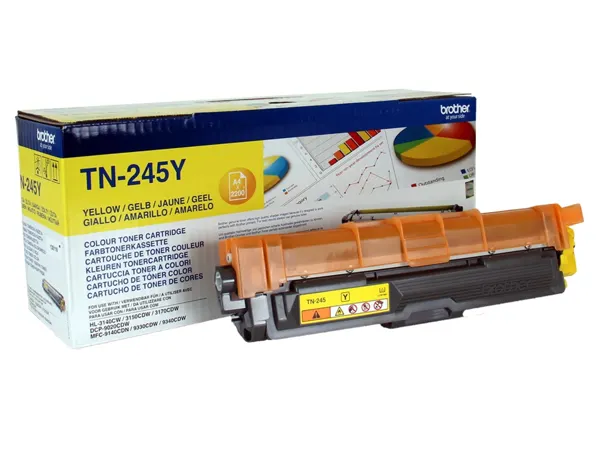 BROTHER TN245Y HL-3140CW/3150CDW/3170CDW toner jaune haute capacité 2.200 pages pack de 1 — Cartouches & toners — vue 3