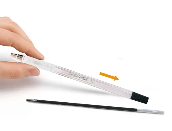 Recharge Q-Connect Stylo-Bille Sur Socle Encre Couleur Noire — Fournitures — vue 5
