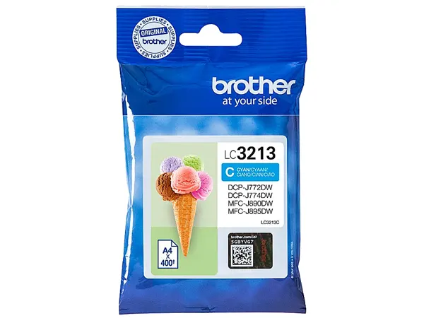 BROTHER LC3213C High capacity 400-page cyan ink cartridge — Cartouches & toners — vue 3