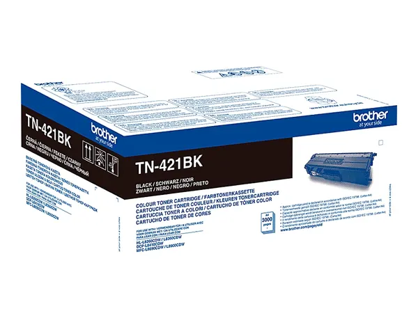 BROTHER TN421BK Toner Cartouche Noir pour Brother HL-L8260CDW, L8360CDW — Cartouches & toners — vue 3
