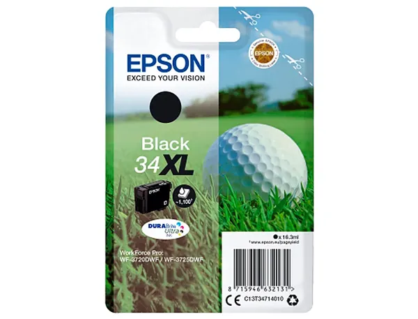EPSON 4LB Singlepack 34XL Black DURABrite Ink Ultra XL — Cartouches & toners — vue 3