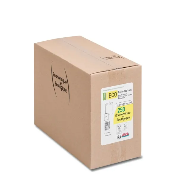 GPV Pochettes d'expédition Green ECO, C4, kraft brun — Classement & archivage — vue 3